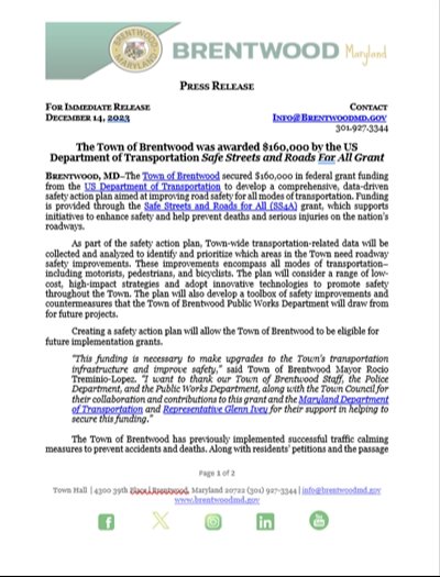 Safe Streets Program page 1