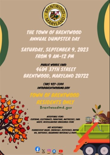 2023 Dumpster Day 9-9-2023